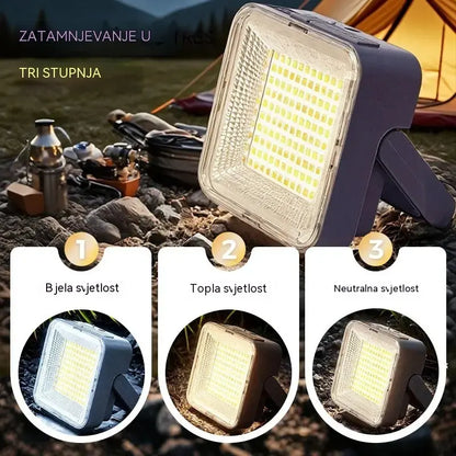 🔆🎒💡Solarna svjetiljka za šator i vanjska svjetiljka za hitne slučajeve visoke svjetline | Dugi vijek trajanja baterije | ABS materijal
