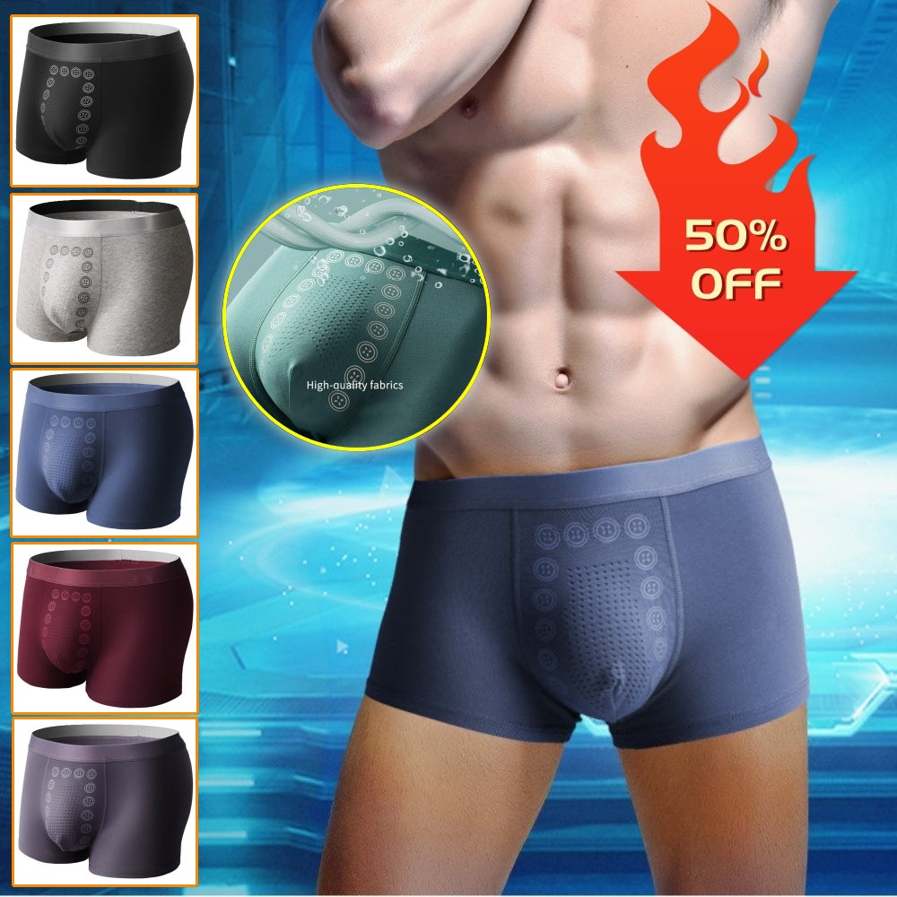👍🩲【Calzoncillos bóxer transpirables antibacterianos de 3 piezas para hombre】
