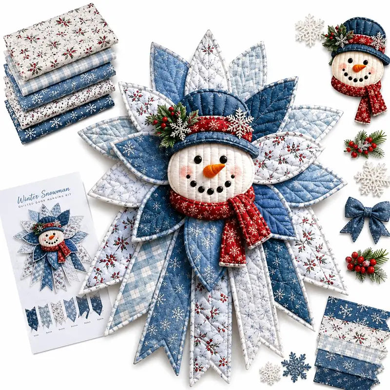 🎇🎄Prešívaná súprava na šitie na zavesenie na vianočné dvere (7 vzorov)