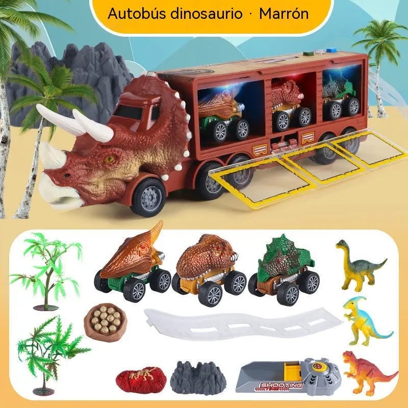 🦖🚛Interaktivni kamion za prijevoz dinosaura: sa svjetlima, zvukovima i pomičnim figurama – upustite se u zabavnu prapovijesnu pustolovinu! ✨🎮
