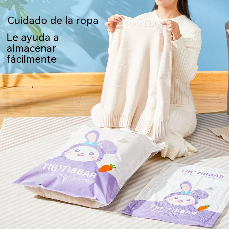【34€】5 piezas/80*60cm + bomba de vacío eléctrica--Bolsa de almacenamiento al vacío grande y comprimible: no requiere bomba, es a prueba de fugas e ideal para ahorrar espacio en maletas y en casa ✈️