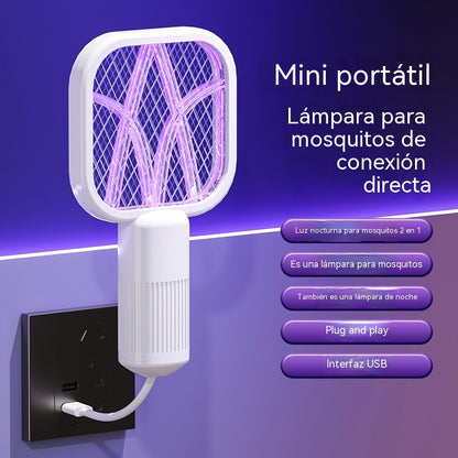 👍👍 2 piezas 25€--Raqueta eléctrica antimosquitos | Exterminador USB con luz UV
