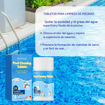 Compra uno y llévate otro gratis 💧💧Pastillas efervescentes multiusos para la limpieza, clarificación y desodorización del agua de piscinas.