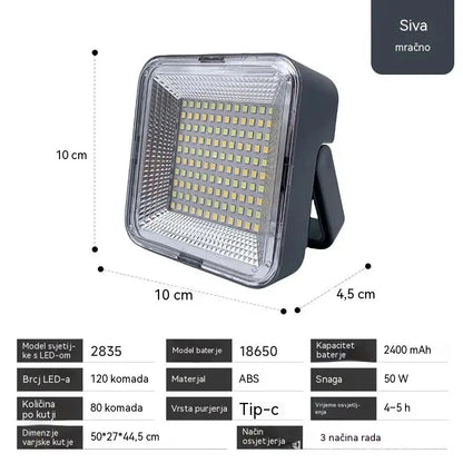 🔆🎒💡Solarna svjetiljka za šator i vanjska svjetiljka za hitne slučajeve visoke svjetline | Dugi vijek trajanja baterije | ABS materijal