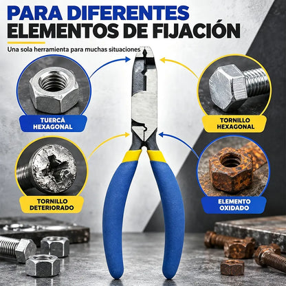 Alicates multifunción para extraer tornillos
