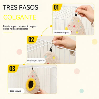 🐦 ¡Ahorra hasta un 50%! Hamaca colgante tipo nido de pájaro: algodón cálido, comodidad con forma de huevo ✨