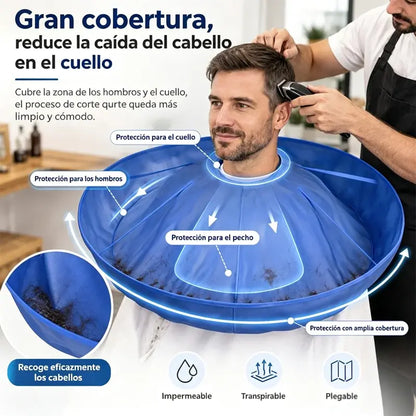 📢2 piezas 25€📢¡¡50% de descuento!! ⏰Capa transpirable para corte de pelo y bata de salón inodora para teñido (talla para adultos)