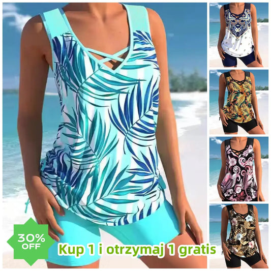 🩱【S-5XL】Dvojdielne plavky s etnickou potlačou 🌊