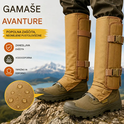 📢📢 50 % POPUST!🚶‍♂️ Nastavljive uniseks gamaše za aktivnosti na prostem, odporne proti kačam, izdelane iz trpežne in proti obrabi odporne tkanine, primerne za lov in pohodništvo.