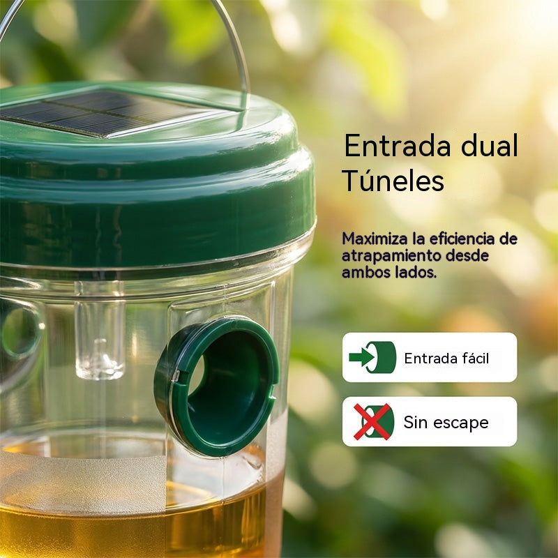 🐝☀️ Trampa solar para avispas para patios y jardines 🔋🌿 – Altamente eficiente, recargable, resistente a la intemperie, cubre hasta 500 metros cuadrados.