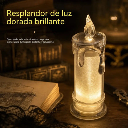 ⏳Oferta por tiempo limitado: ¡50% de descuento! ⏰Luz nocturna electrónica LED de alta luminosidad con forma de vela 🕯️💡