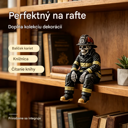 💀🚒Figúrka lebky hasiča