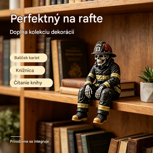 💀🚒Figúrka lebky hasiča