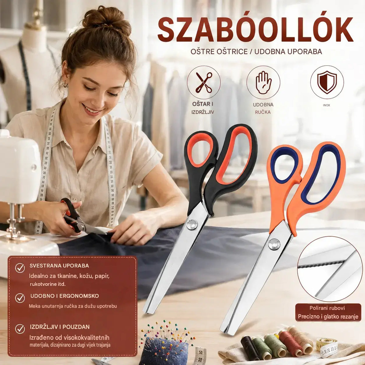 ✂️✂️Profesionalne ružičaste škare – oštre ružičaste škare za tkaninu