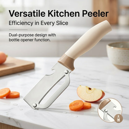 ✅Compra 1 y llévate 1 gratis (2 artículos) 🧅🔪 Pelador de cocina multifuncional: ¡Pela, corta verduras, abre botellas! 🔥