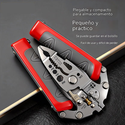 👍👍Pelacables multifuncional 25 en 1 con carga, pantalla digital, comprobación de voltaje, plegable y reforzado.