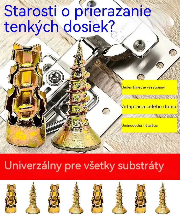 【🔥100 sád v predaji】🧰⚒️ Oprava nábytku, krátke rozpínacie skrutky, oprava a montáž pántov z kameňa/dlaždíc/skrinky.