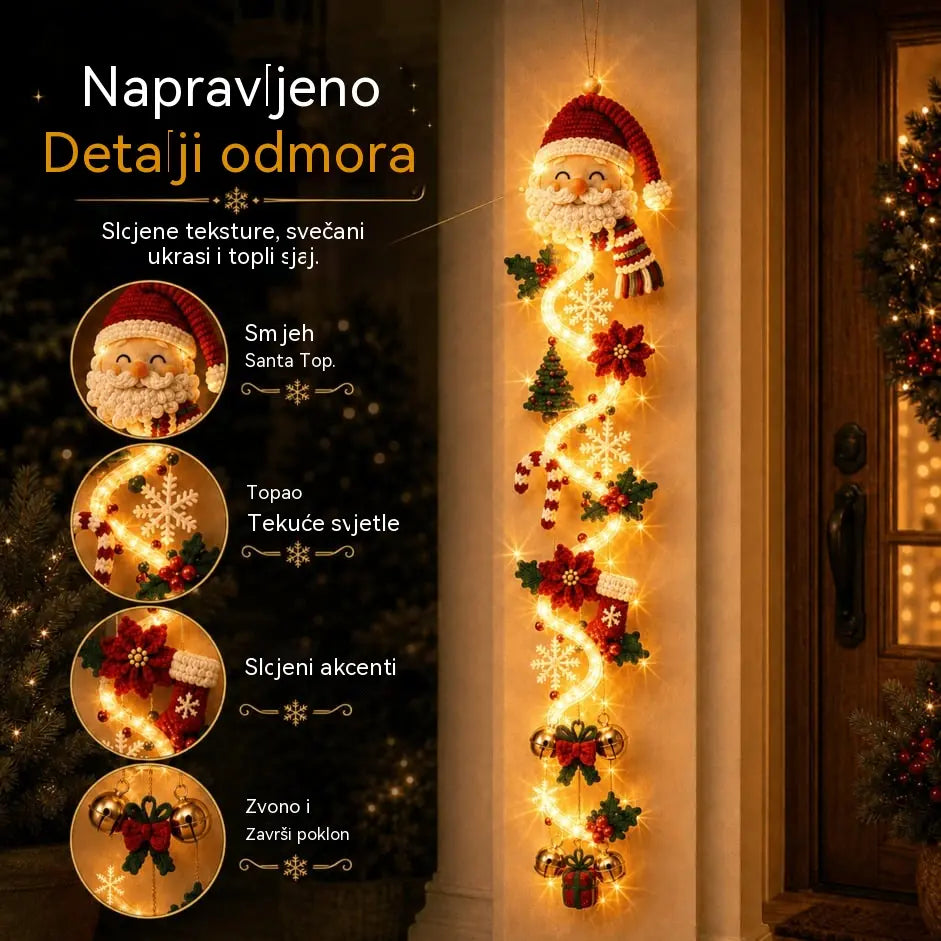 🎄🎃Zadnji dan! 🎅Iskoristite 49% popusta na osvijetljene božićne ukrase za vrata!