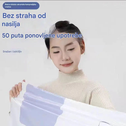 【Set od 5 dijelova】Velika, stlačiva vakuumska vrećica za pohranu: nije potrebna pumpa, nepropusna je i idealna za uštedu prostora u koferima i kod kuće