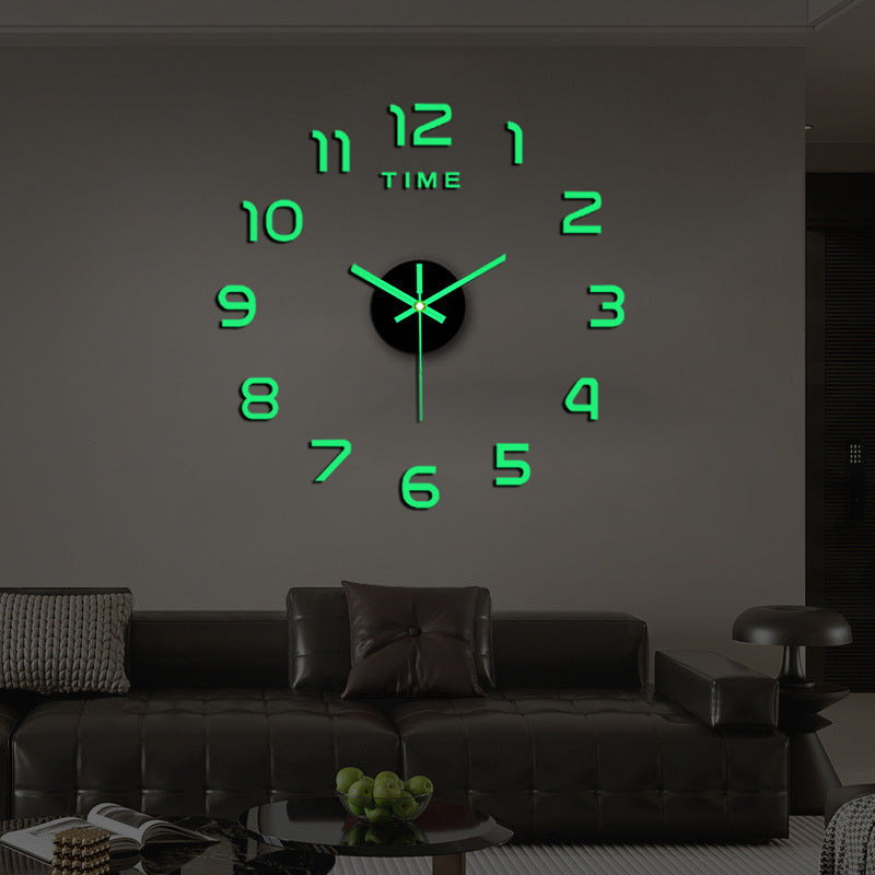 🕑✨Reloj de pared acrílico luminoso 3D sin necesidad de taladrar (requiere montaje)