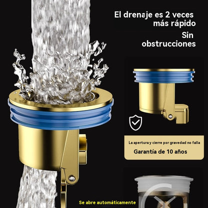 🔥✨2 artículos por 23 euros🔥¡Compra 1 y llévate 1 GRATIS!🔥 Desagüe universal de latón para suelo con núcleo desodorizante antiolor 🚿✨