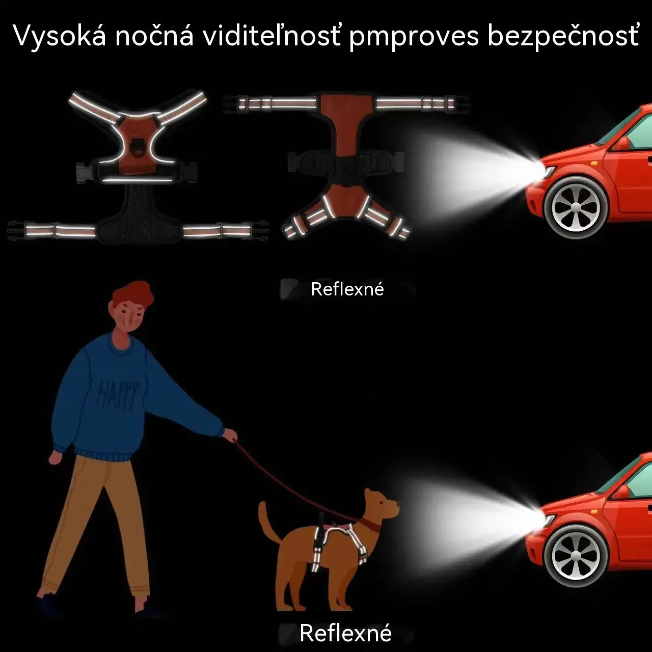 🦮Vodítko pre psa bez ťahania