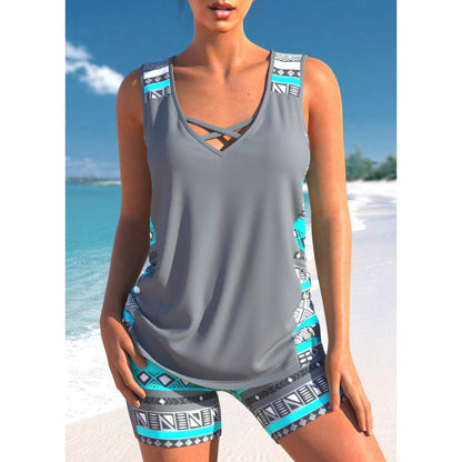 【30% DE DESCUENTO】👙 Traje de baño deportivo de dos piezas para mujer 【Tallas S-5XL】