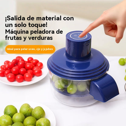 Pelador de fruta totalmente automático para uso doméstico.