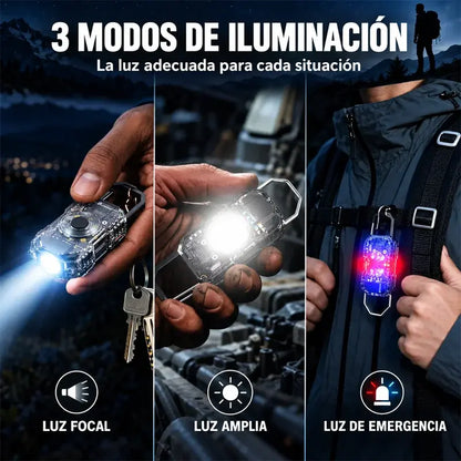 Mini linterna portátil de llavero