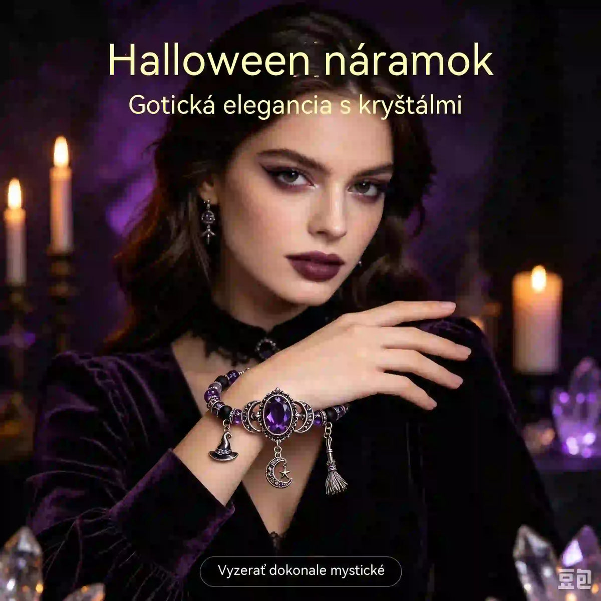 🔥 Časovo obmedzená zľava 49 % – posledný deň! – 🔮 Zdravotný náramok s príveskom a krištáľovým mesiacom