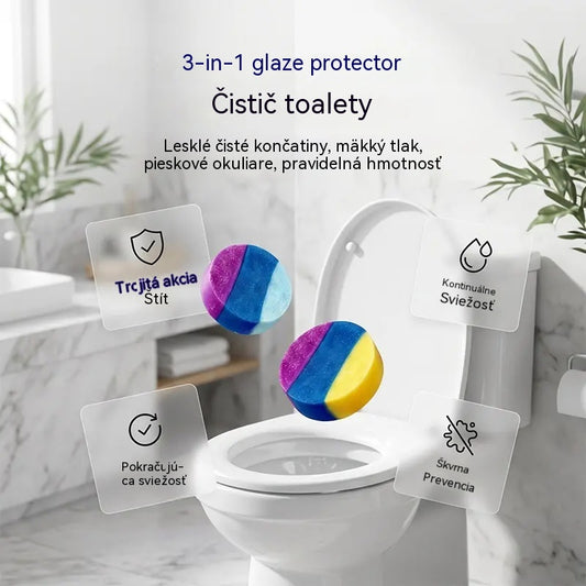 💖5 balení za iba 22 eur✨🚽Čistiace tablety do záchodu s vôňou gardénie: tri farby, tri účinky, odstraňovanie škvŕn, dlhotrvajúca vôňa.