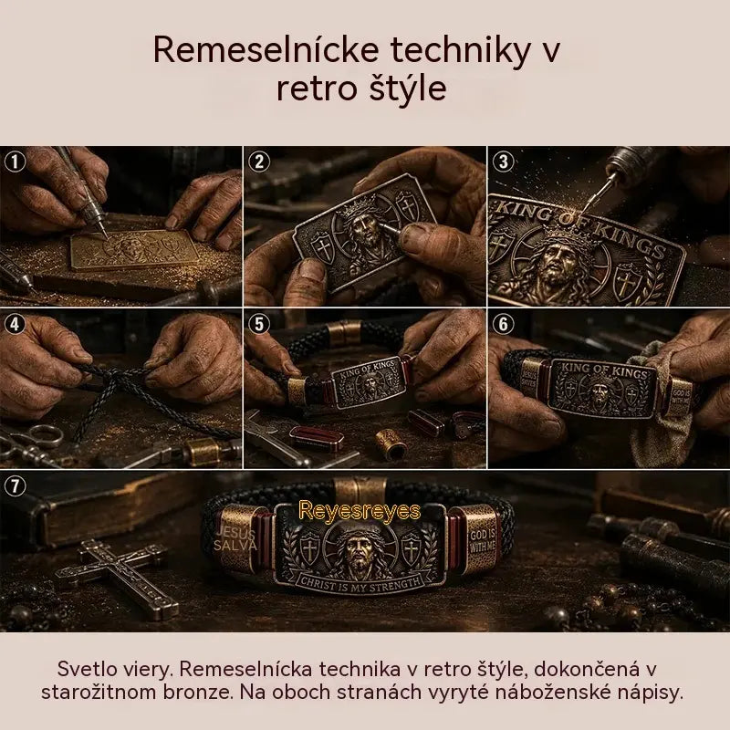 ✨Nastaviteľný kresťanský náramok, neustála pripomienka zachovania viery a nádeje.