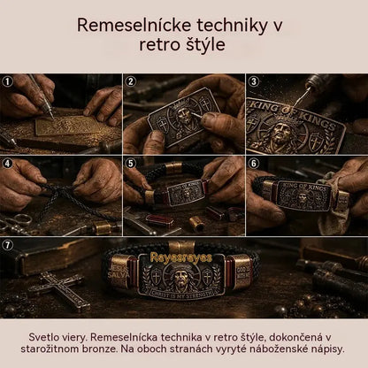 ✨Nastaviteľný kresťanský náramok, neustála pripomienka zachovania viery a nádeje.