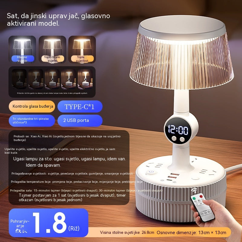 👍👍Grlo za stolnu lampu. S glasovnim i daljinskim upravljanjem za noćna svjetla u spavaćoj sobi.