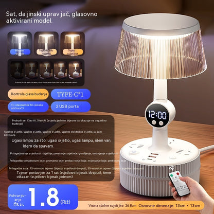 👍👍Grlo za stolnu lampu. S glasovnim i daljinskim upravljanjem za noćna svjetla u spavaćoj sobi.