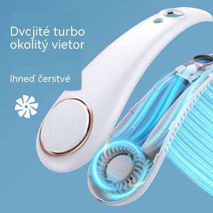 💨 Krčný ventilátor klimatizácie – Extrémne tichý, prenosný a otočný o 360° – Ideálny na leto 🌞