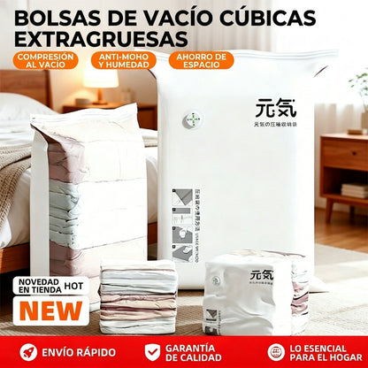 🧳 5 artículos por 27 euros 💨 Bolsa de almacenamiento al vacío grande y compresible: no requiere bomba, es a prueba de fugas e ideal para ahorrar espacio en maletas y en casa ✈️