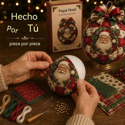 🎄🎄Adorno navideño de patchwork, kit de manualidades para hacer tú mismo