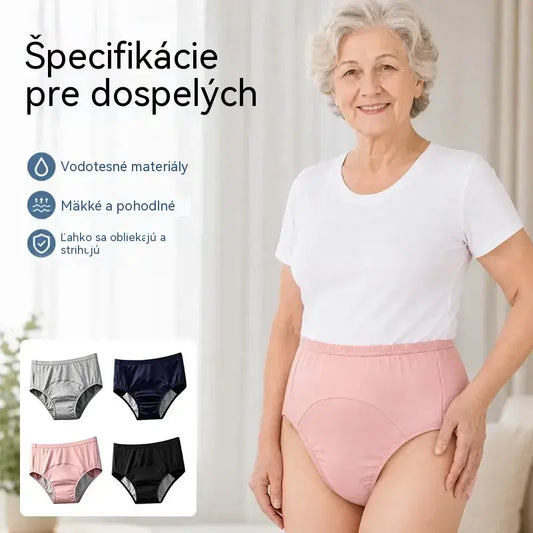 🛡️【Sada 3 ks】Absorpčné nohavičky proti inkontinencii, veľké veľkosti – ochrana proti úniku s vyztuženou zónou