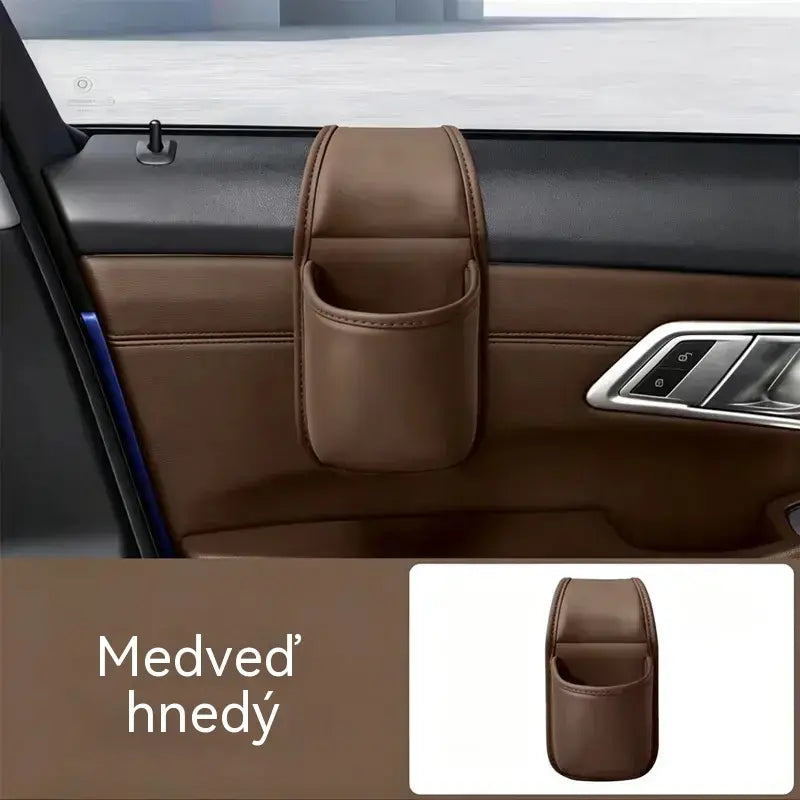 2 kusy za 24 €🚗 Viac priestoru a poriadok v aute! Kožený držiak na dvere auta / na pohár a telefón (jednoduchá montáž na okno / ponuka 1+1 ZADARMO – dostanete 2 kusy)! ✨