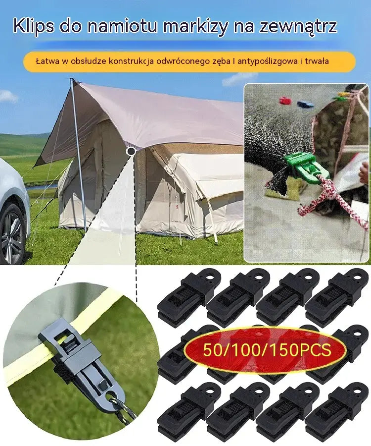 🏡🌿[50 sztuk] Klipsy mocujące do siatek zacieniających, klipsy mocujące do namiotów
