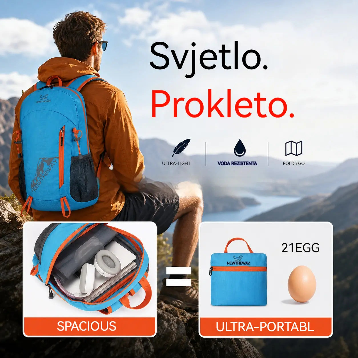 🌄✨Ruksak velikog kapaciteta | Ponesite sve što vam treba