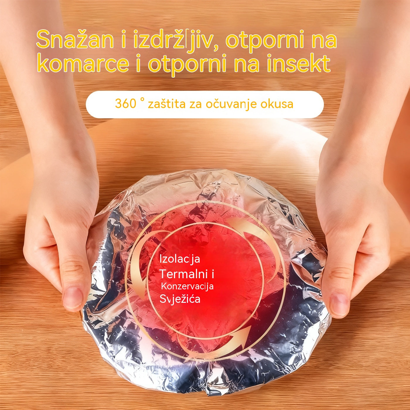 📢📢 50% popusta! ⏰【Pakiranje od 100 komada】Aluminijska folija za izolaciju