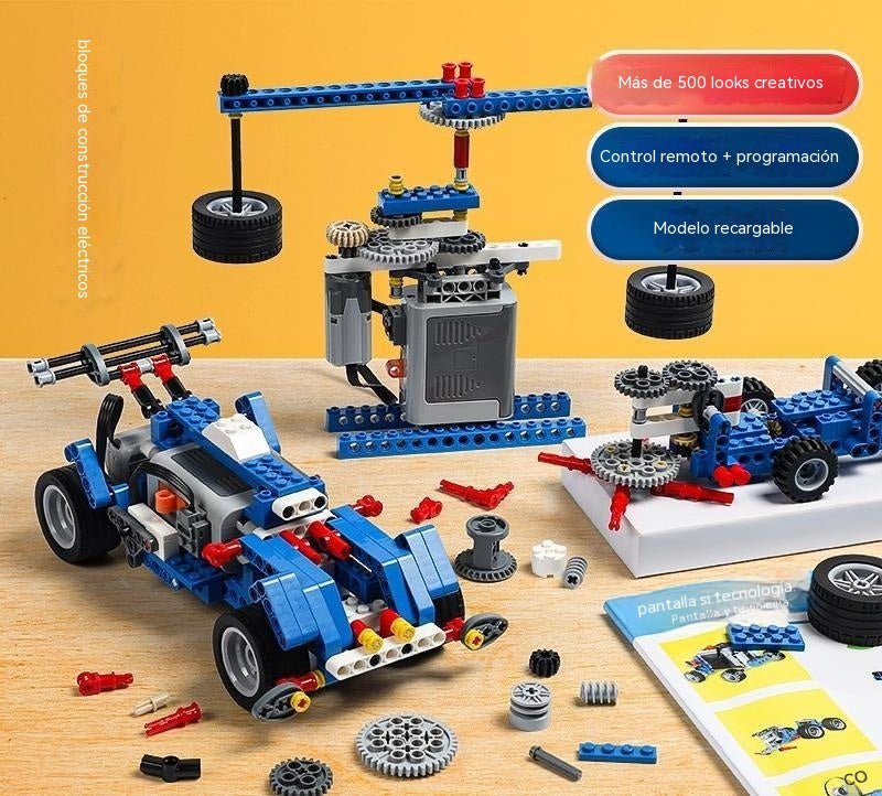 🤖🧩 【50% de descuento por tiempo limitado】Robot constructor eléctrico tipo LEGO para niños