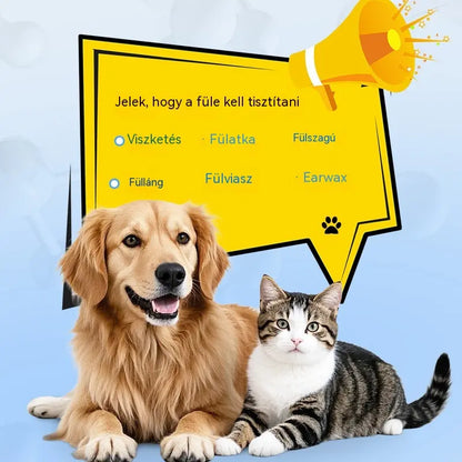 🐶🐱 Fültisztító csepp kutyák és macskák fülviszketésének enyhítésére.