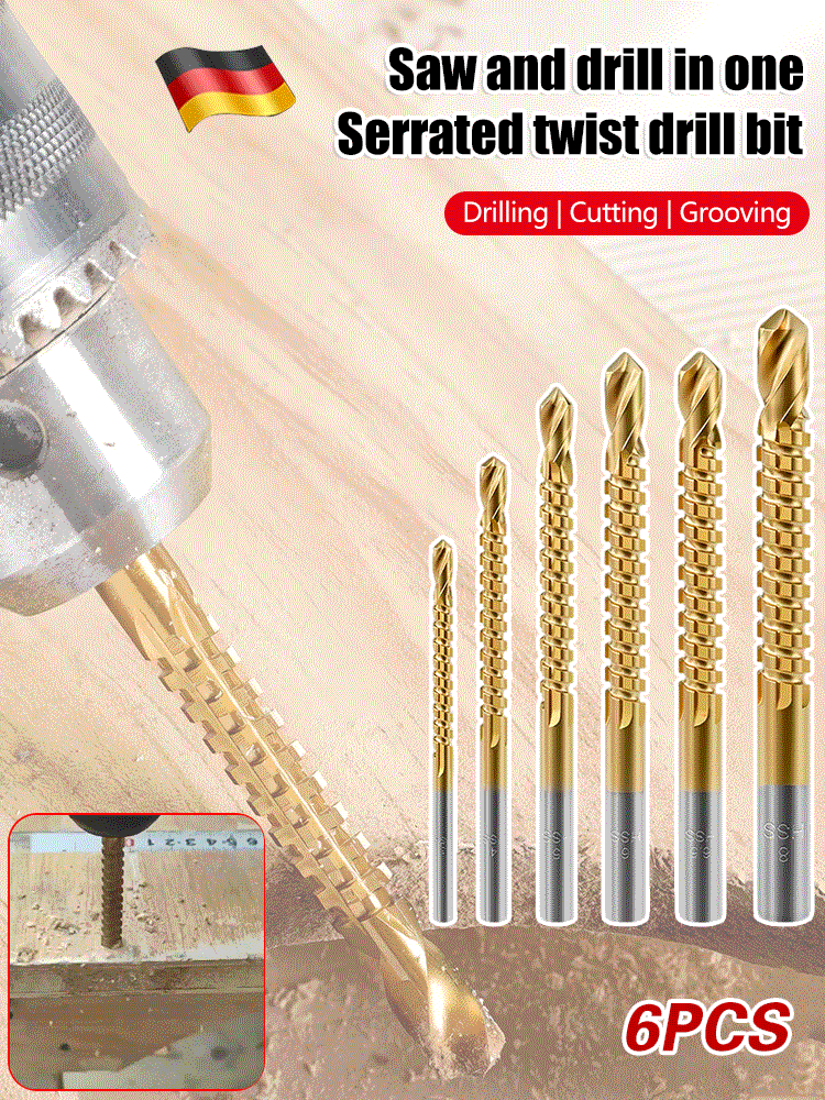 🧰2 súpravy (12 kusov) za 23 eur ⚒️ Súprava špirálových vrtákov so špeciálnym hrotom; určené na drevo, vhodné aj na vŕtanie do železa a nehrdzavejúcej ocele.
