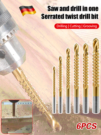 🧰2 súpravy (12 kusov) za 23 eur ⚒️ Súprava špirálových vrtákov so špeciálnym hrotom; určené na drevo, vhodné aj na vŕtanie do železa a nehrdzavejúcej ocele.