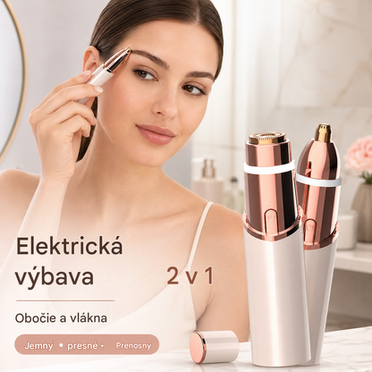 💄✨ Najobľúbenejší elektrický strojček na úpravu obočia s dvojitou hlavicou v tvare pier, vhodný na použitie na celom tele.
