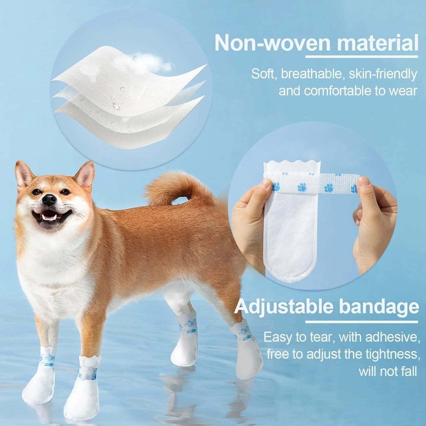 60 piezas por 27 euros – Protectores impermeables para patas de mascotas – El más vendido de 2026 🐾