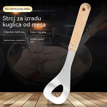 🍖 【2 komada】Kalup za mesne okruglice od nehrđajućeg čelika 304 – Idealno za izradu mesnih i ribljih okruglica, savršeno za kuhanje kod kuće 🥄